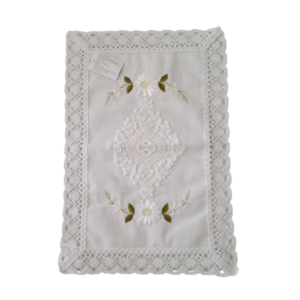 Individual Para Mesa Crochet Blanco