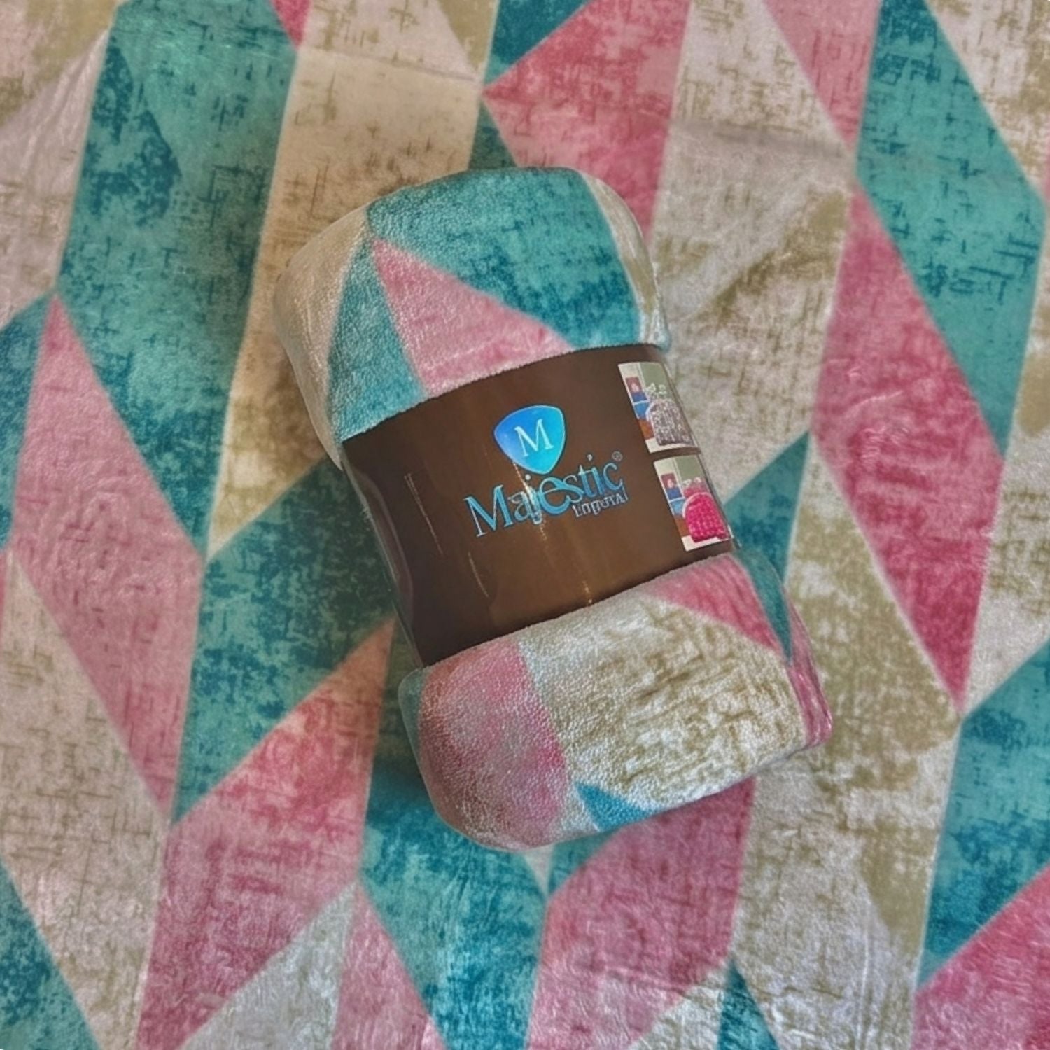 Cobija Majestic Imperial Piel de Durazno Estampada