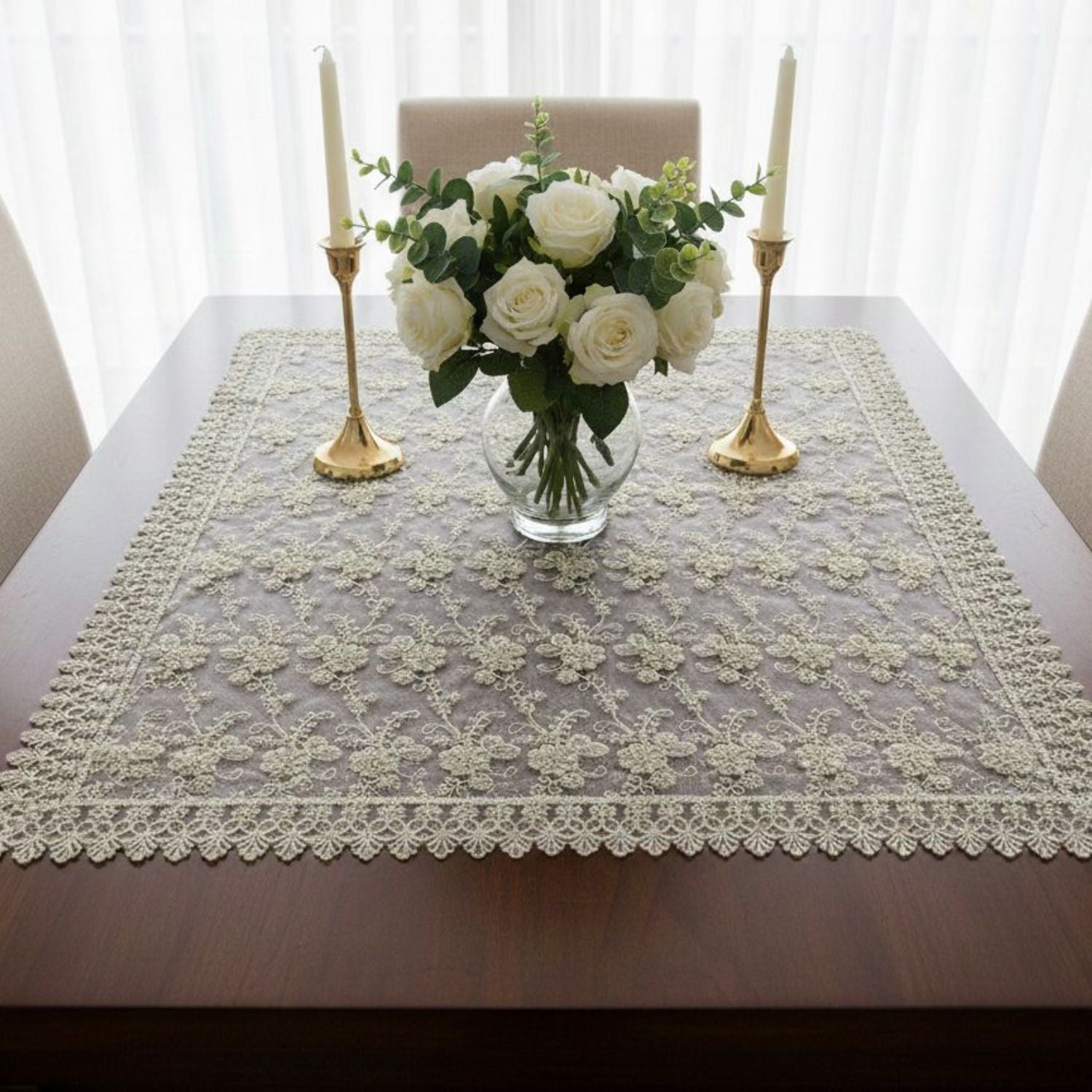 Carpeta Guipur de mesa 90 x 90