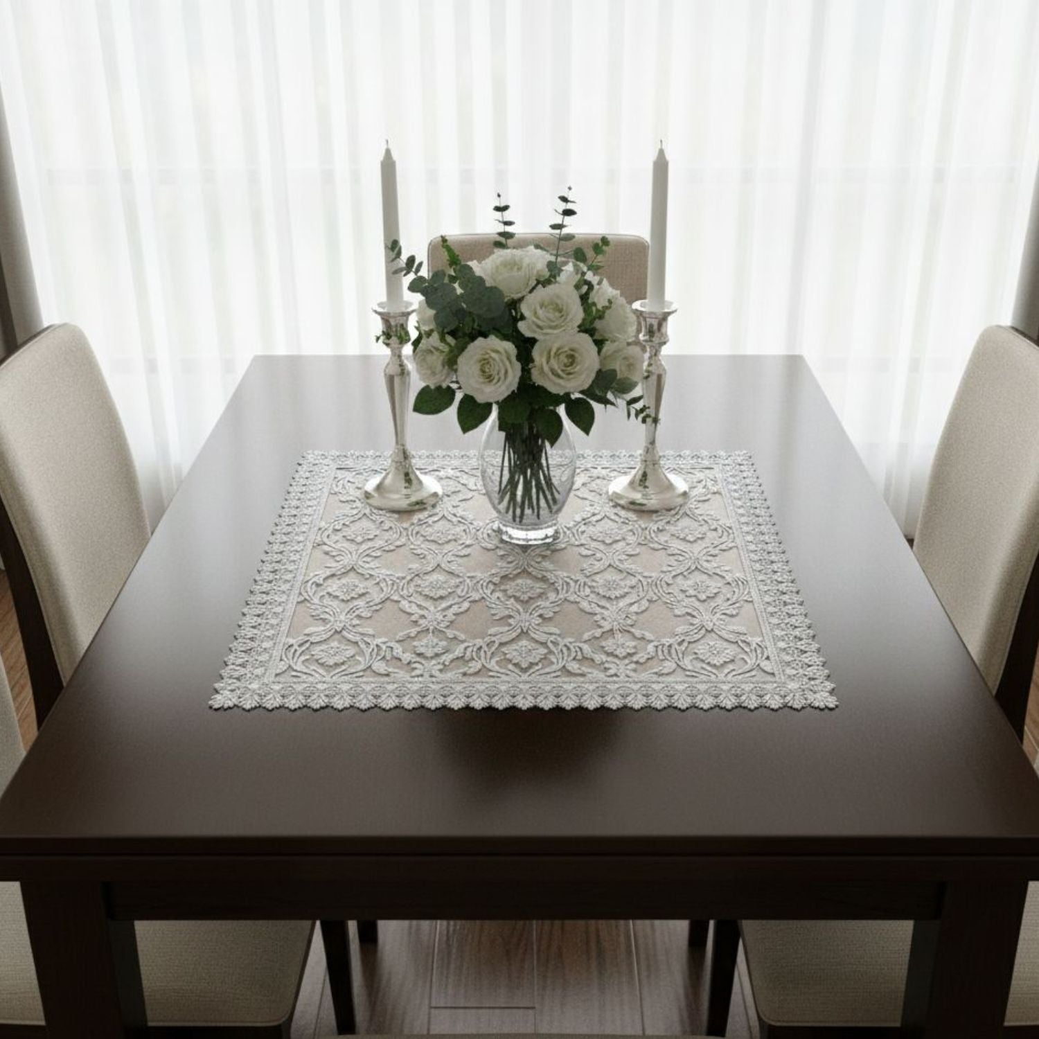 Carpeta Guipur de mesa 90 x 90