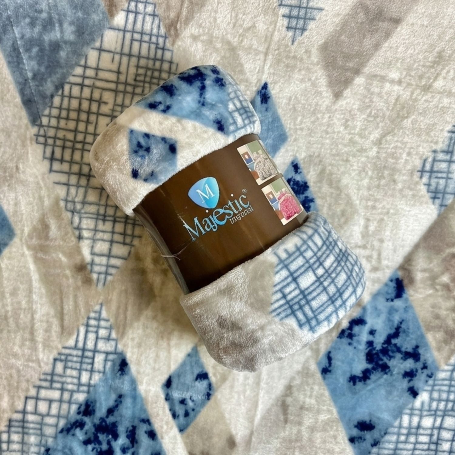 Cobija Majestic Imperial Piel de Durazno Estampada