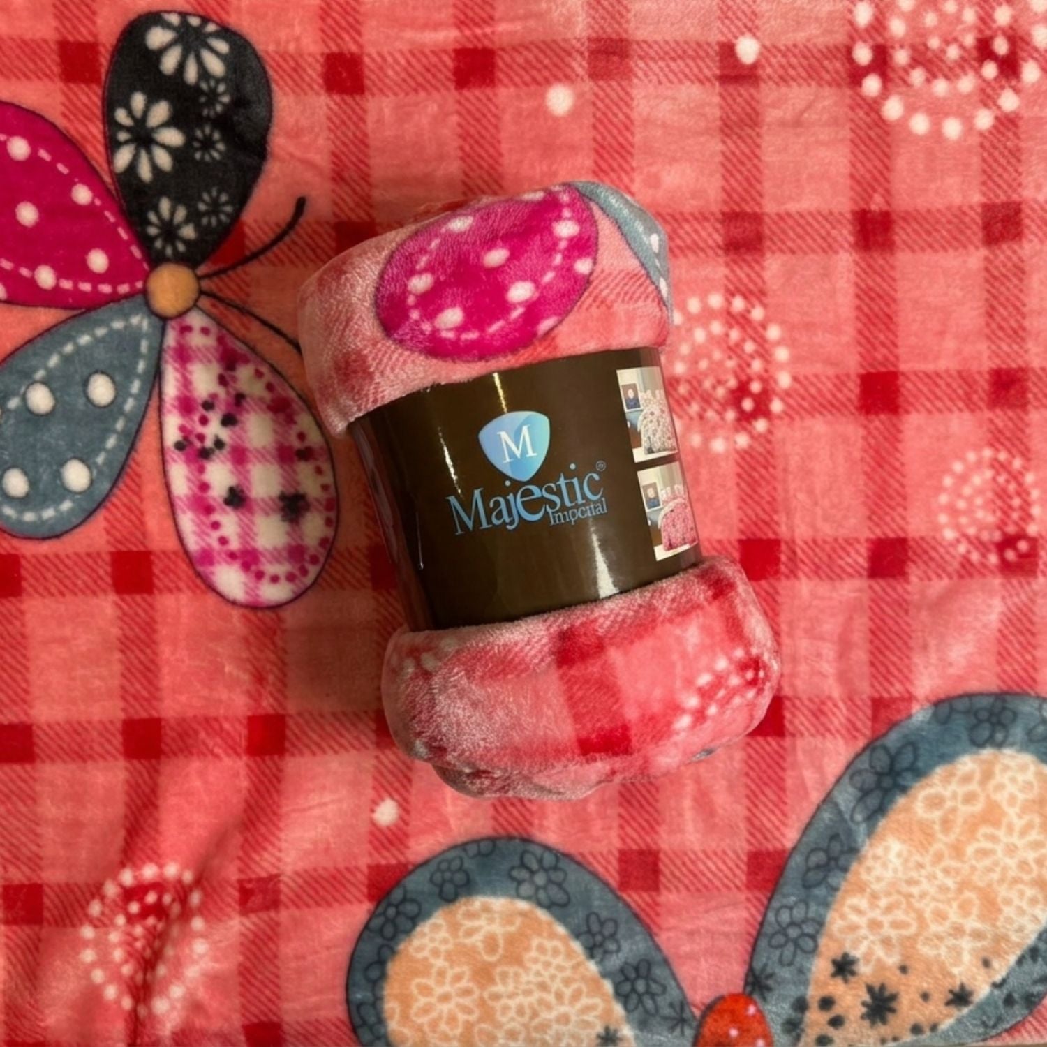 Cobija Majestic Imperial Piel de Durazno Estampada