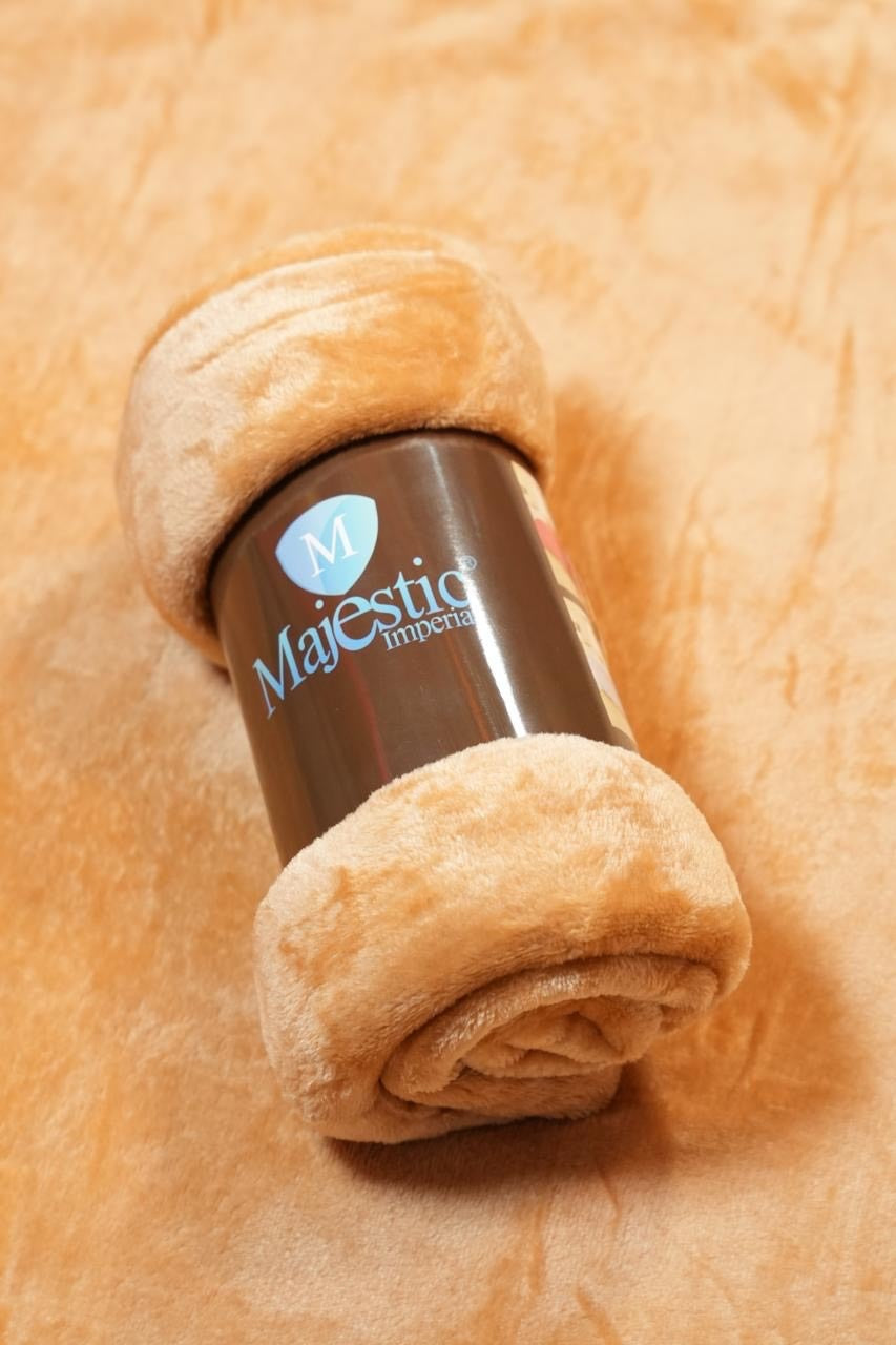 Cobijas Majestic Imperial Viajera piel de Durazno Unicolor