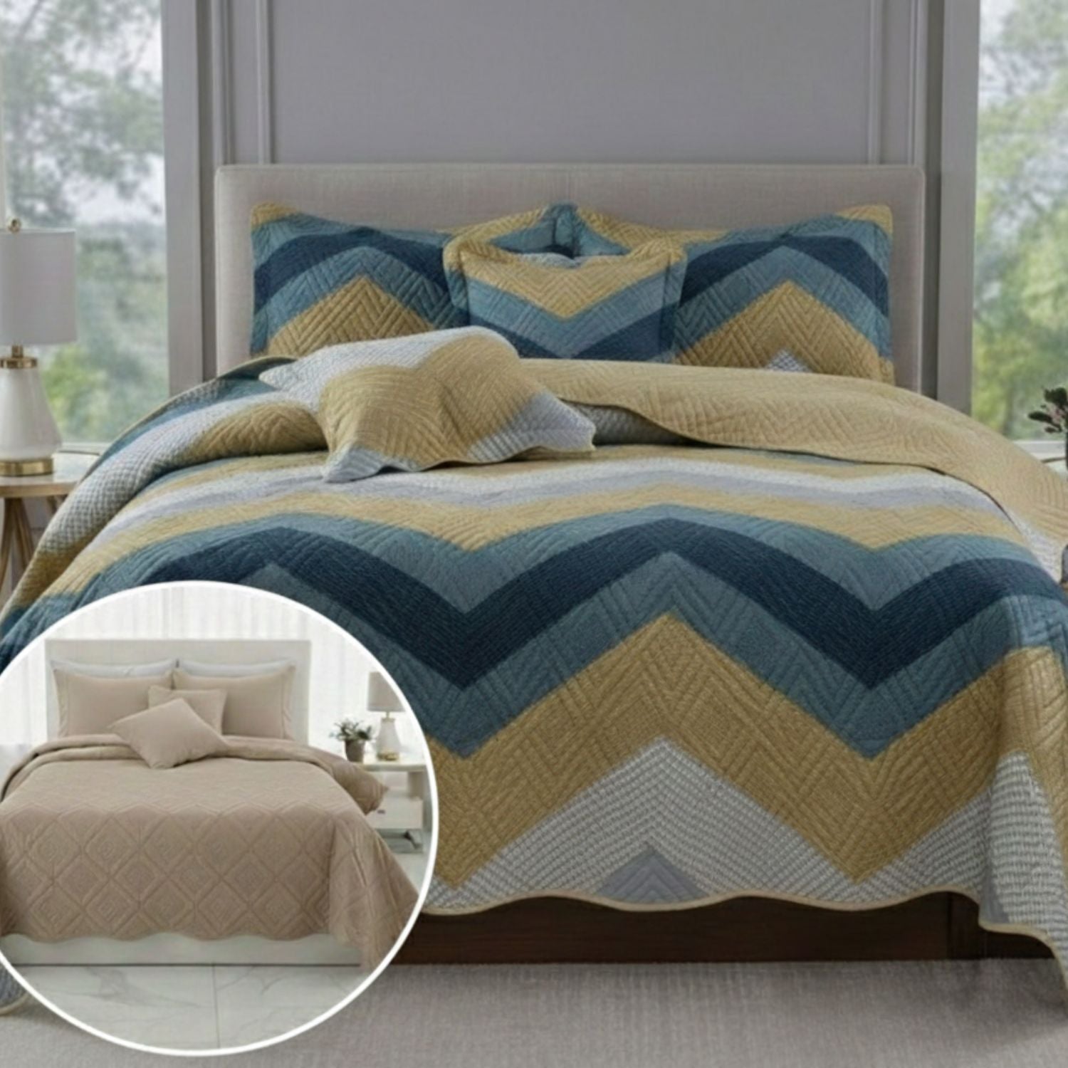 Sobrecama Majestic Imperial Doble Faz Nueva Colección