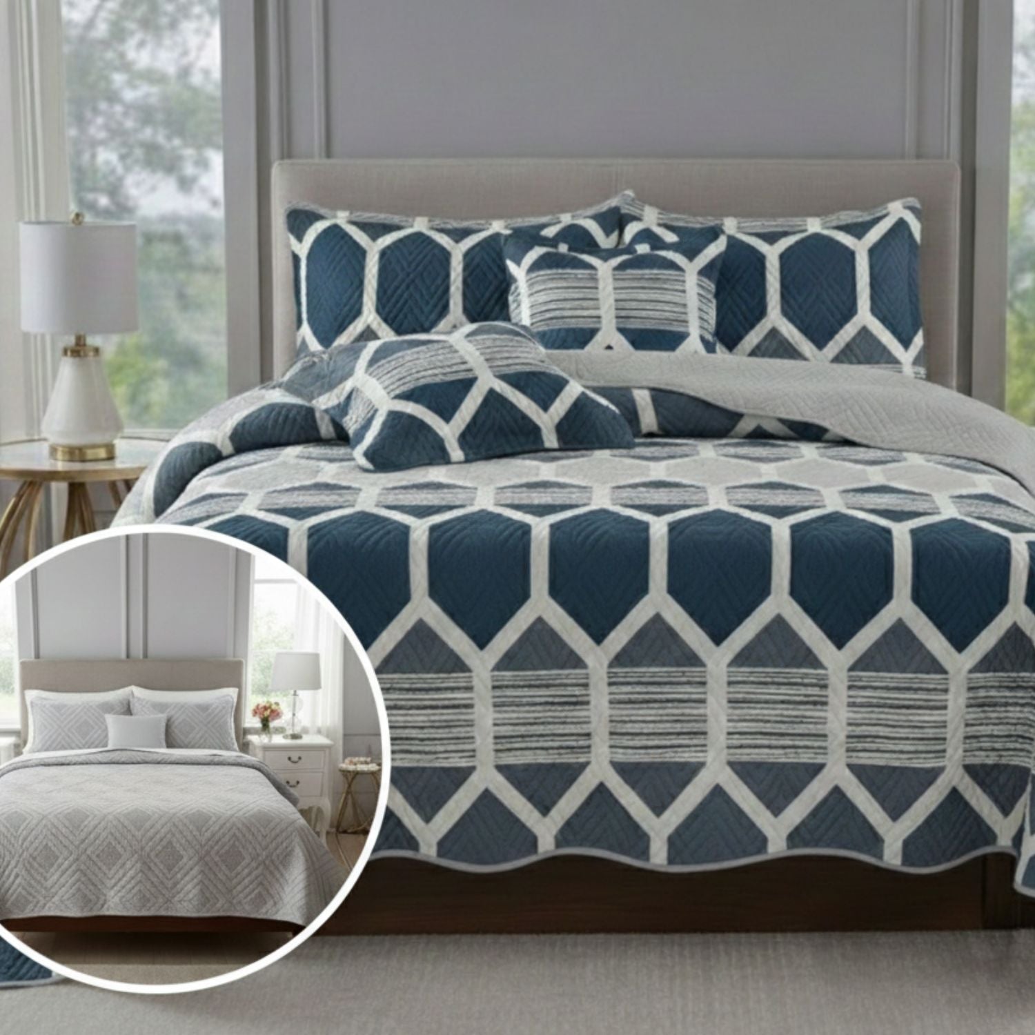 Sobrecama Majestic Imperial Doble Faz Nueva Colección