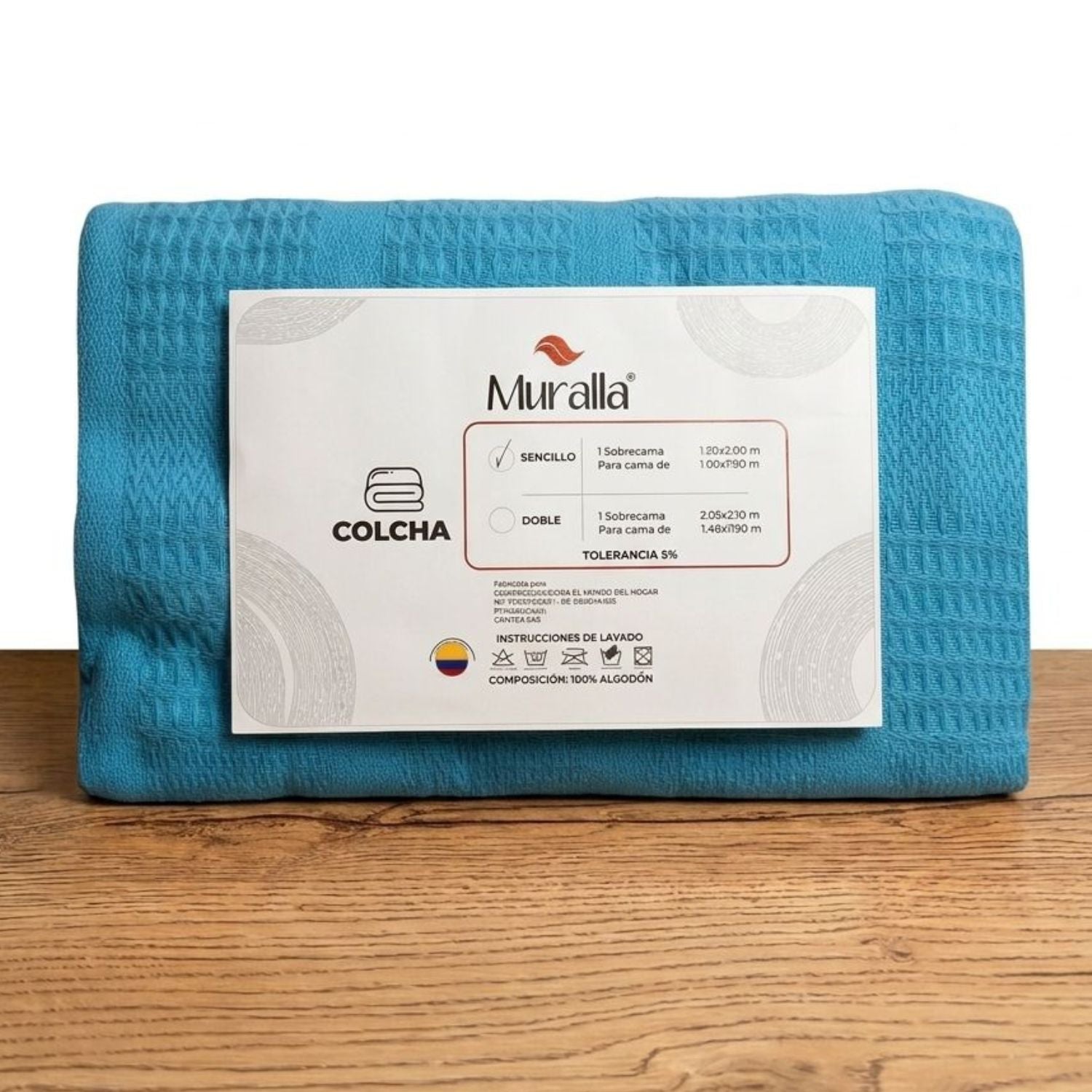 Colcha Muralla 100% Algodón: Frescura y Textura Premium