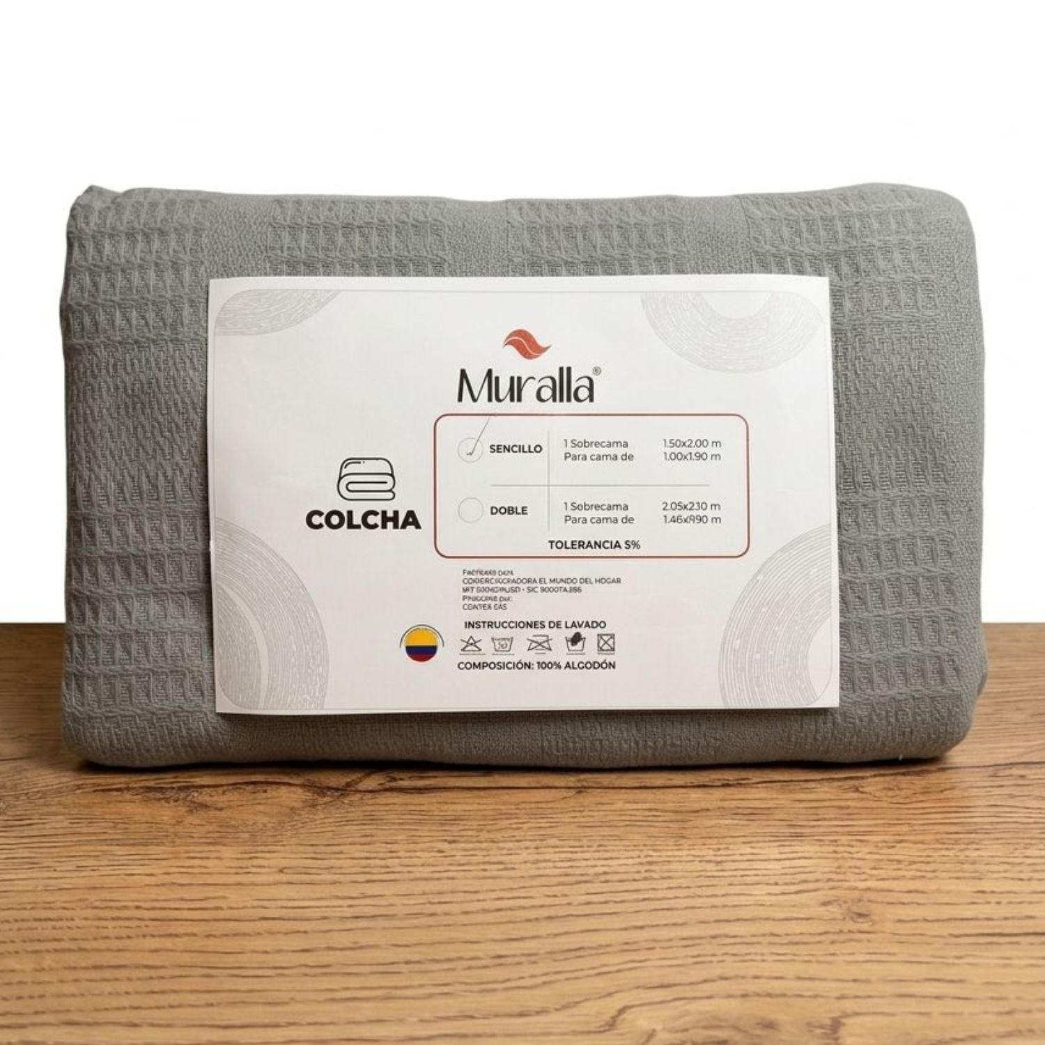 Colcha Muralla 100% Algodón: Frescura y Textura Premium