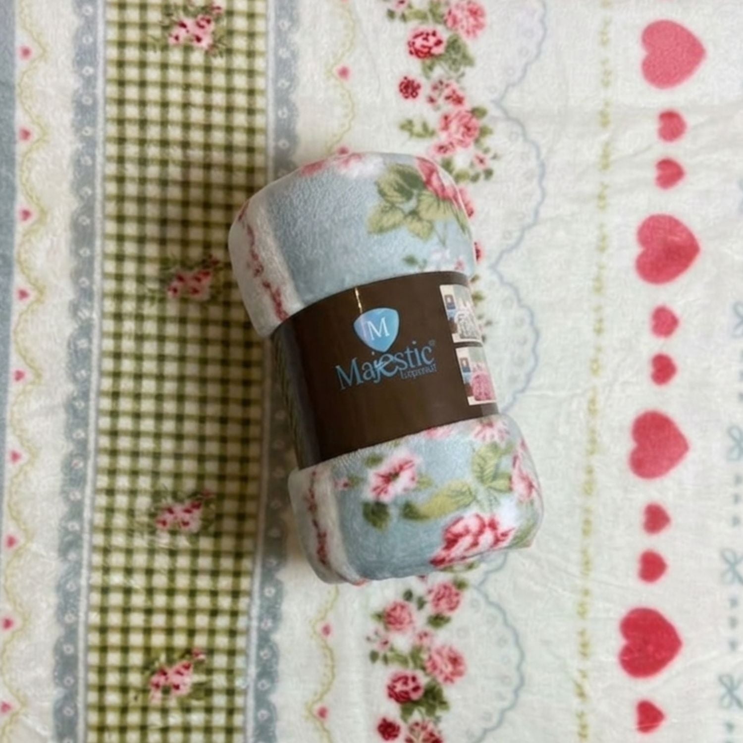 Cobija Majestic Imperial Piel de Durazno Estampada