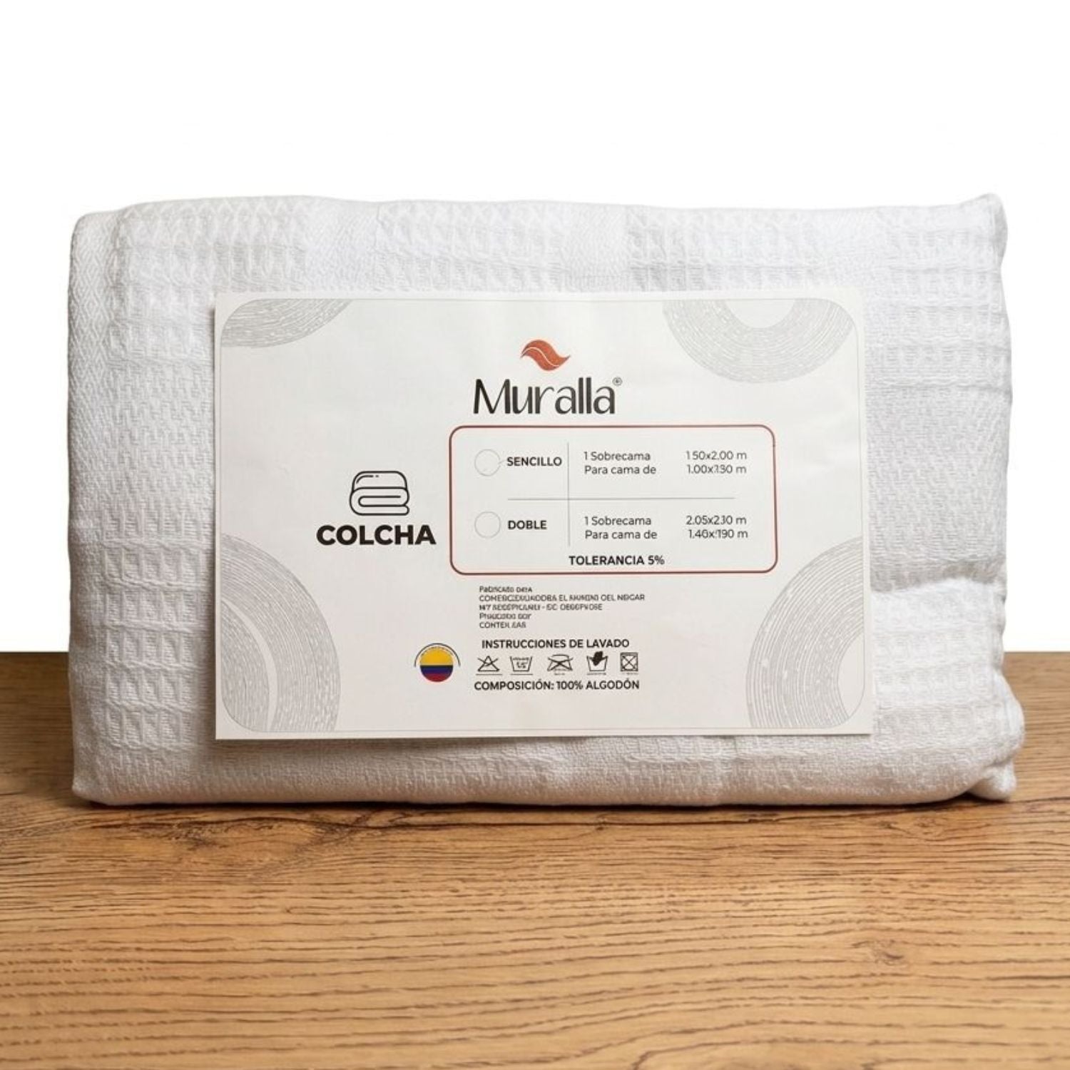 Colcha Muralla 100% Algodón: Frescura y Textura Premium