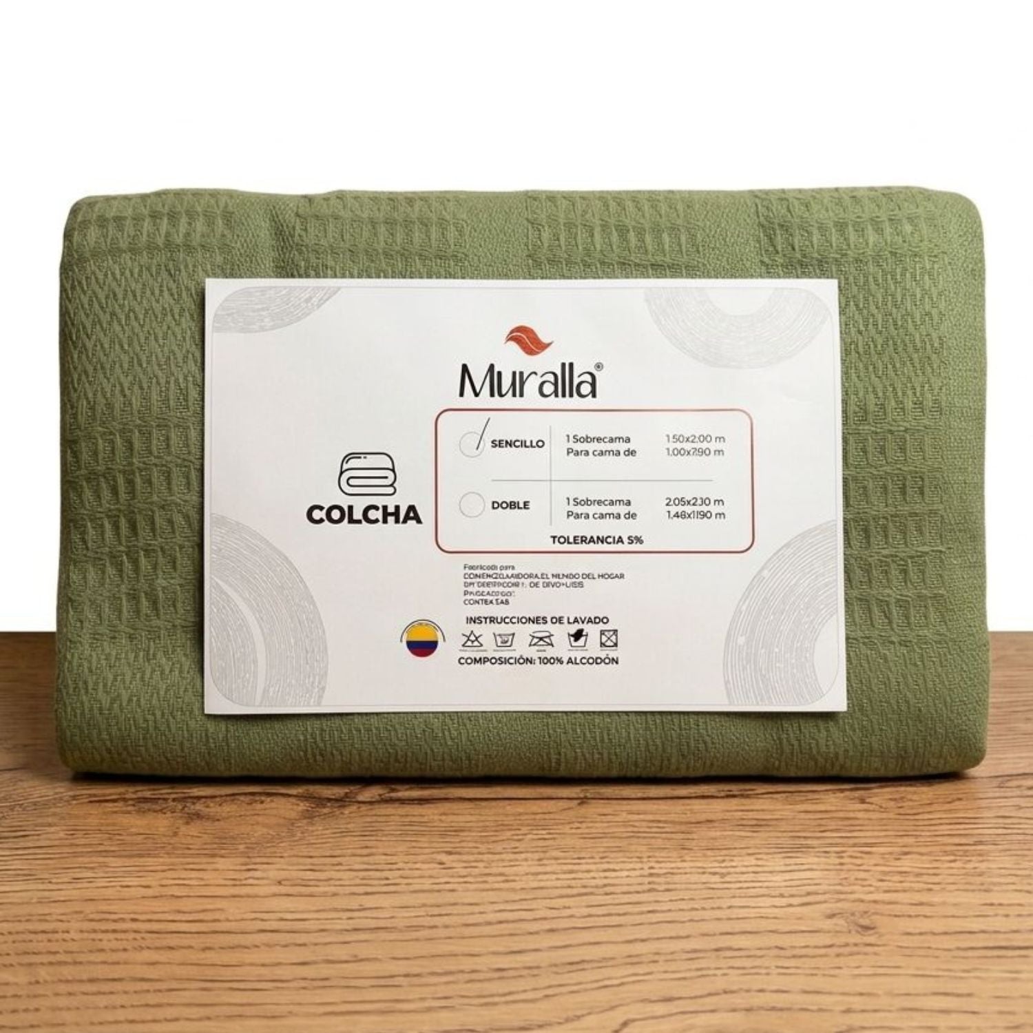 Colcha Muralla 100% Algodón: Frescura y Textura Premium
