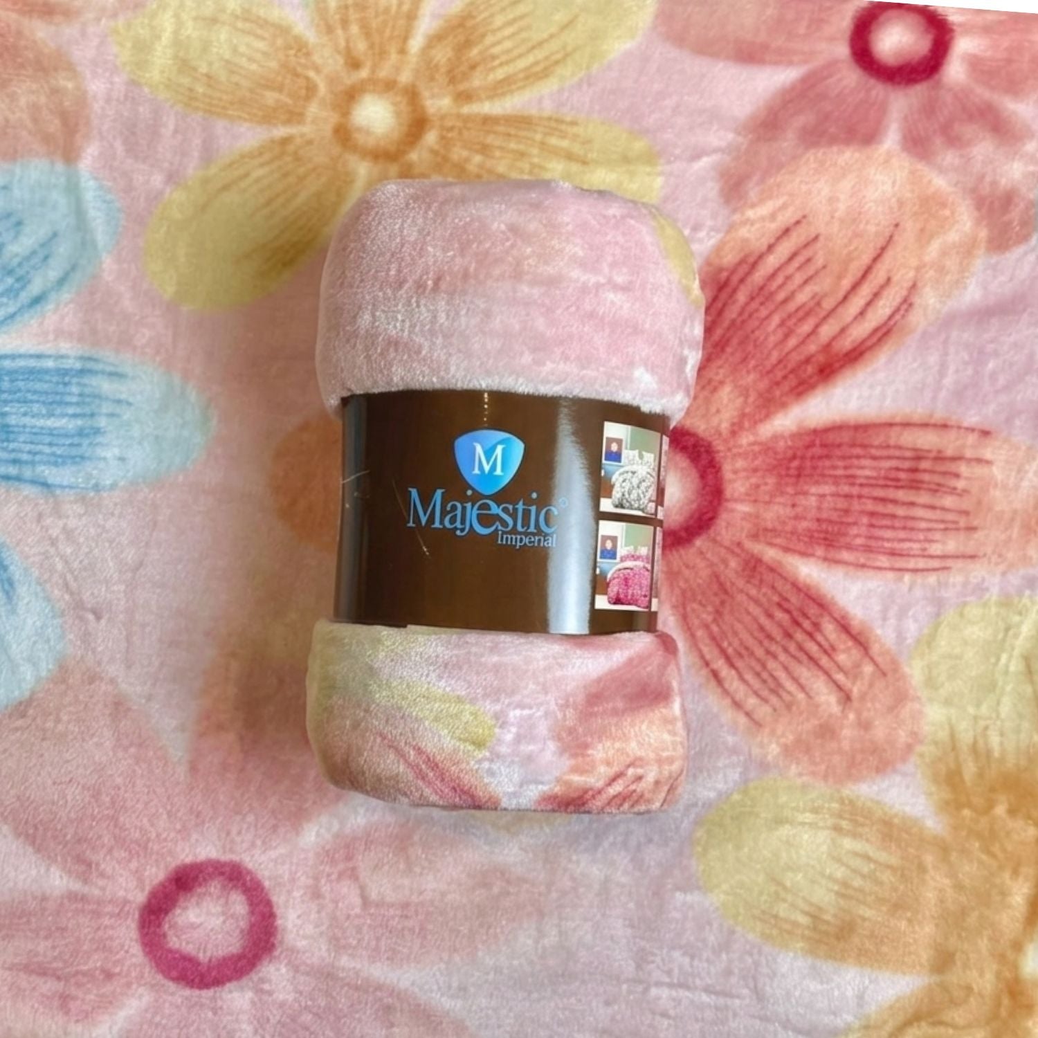 Cobija Majestic Imperial Piel de Durazno Estampada