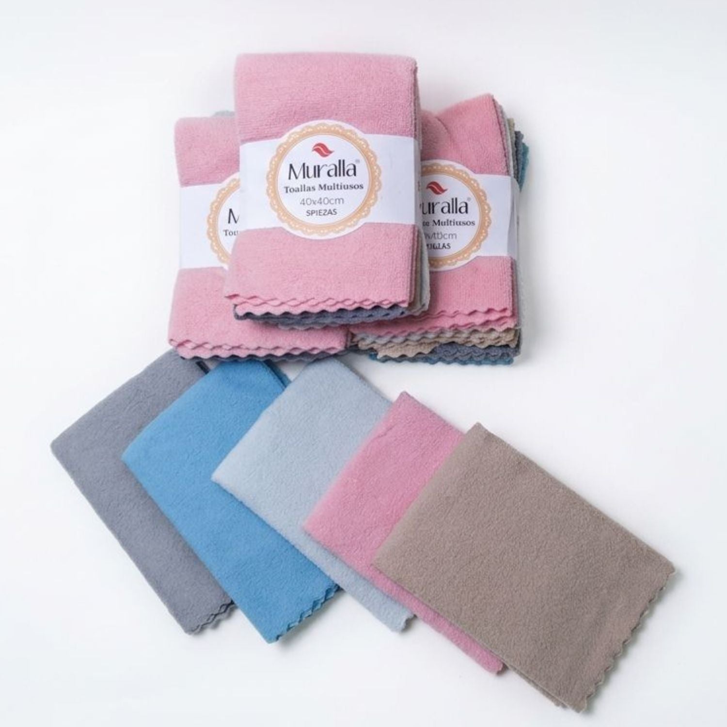 Toallas Multiusos de Microfibra Muralla (Set de 5 Piezas)