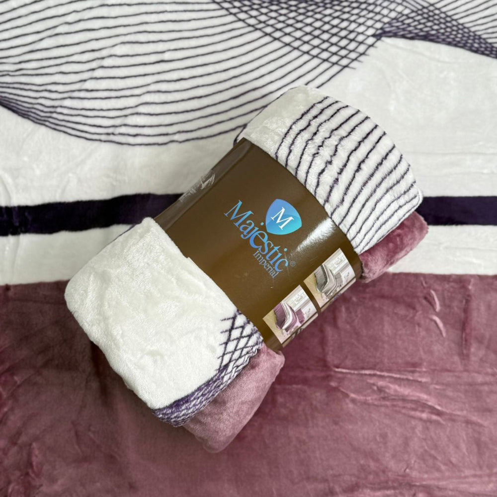 Cobijas Majestic Imperial Piel de Durazno lineas