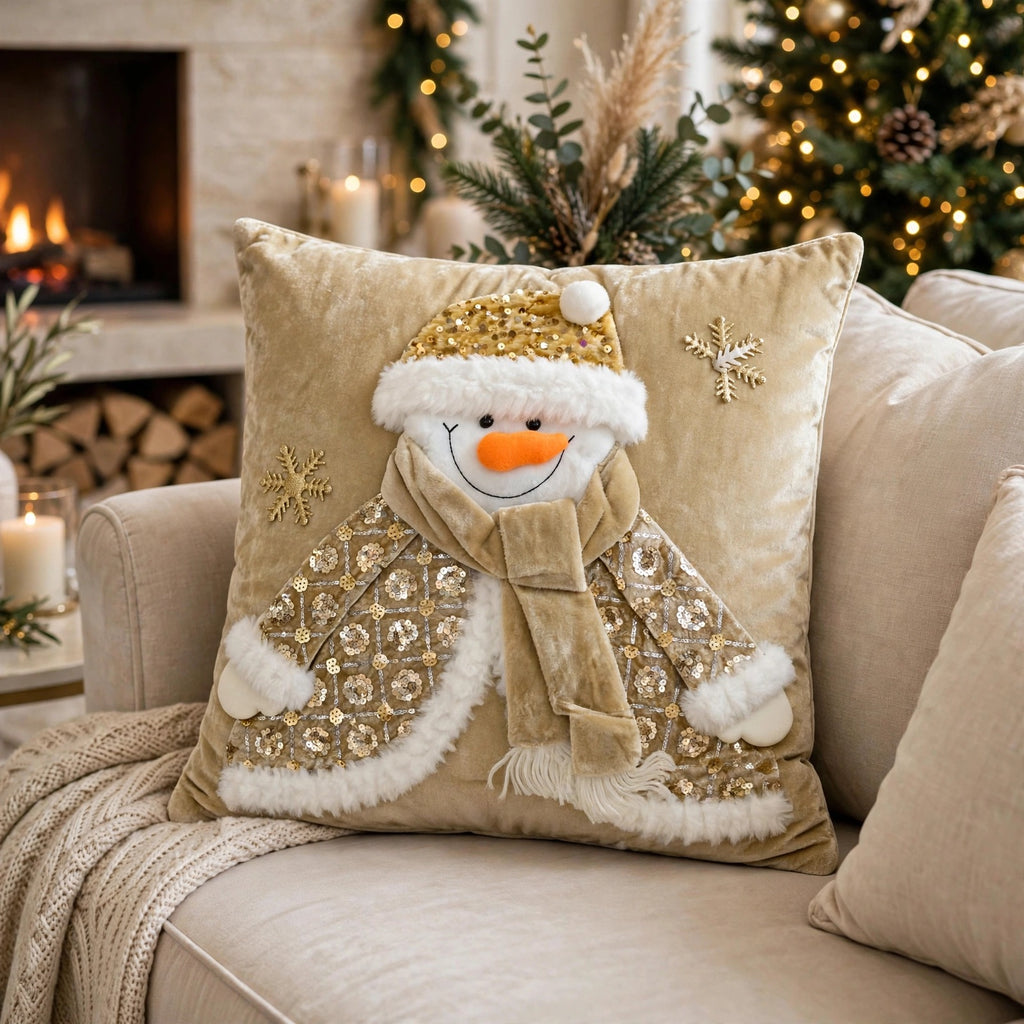 Forro Para Cojín Country Navideño