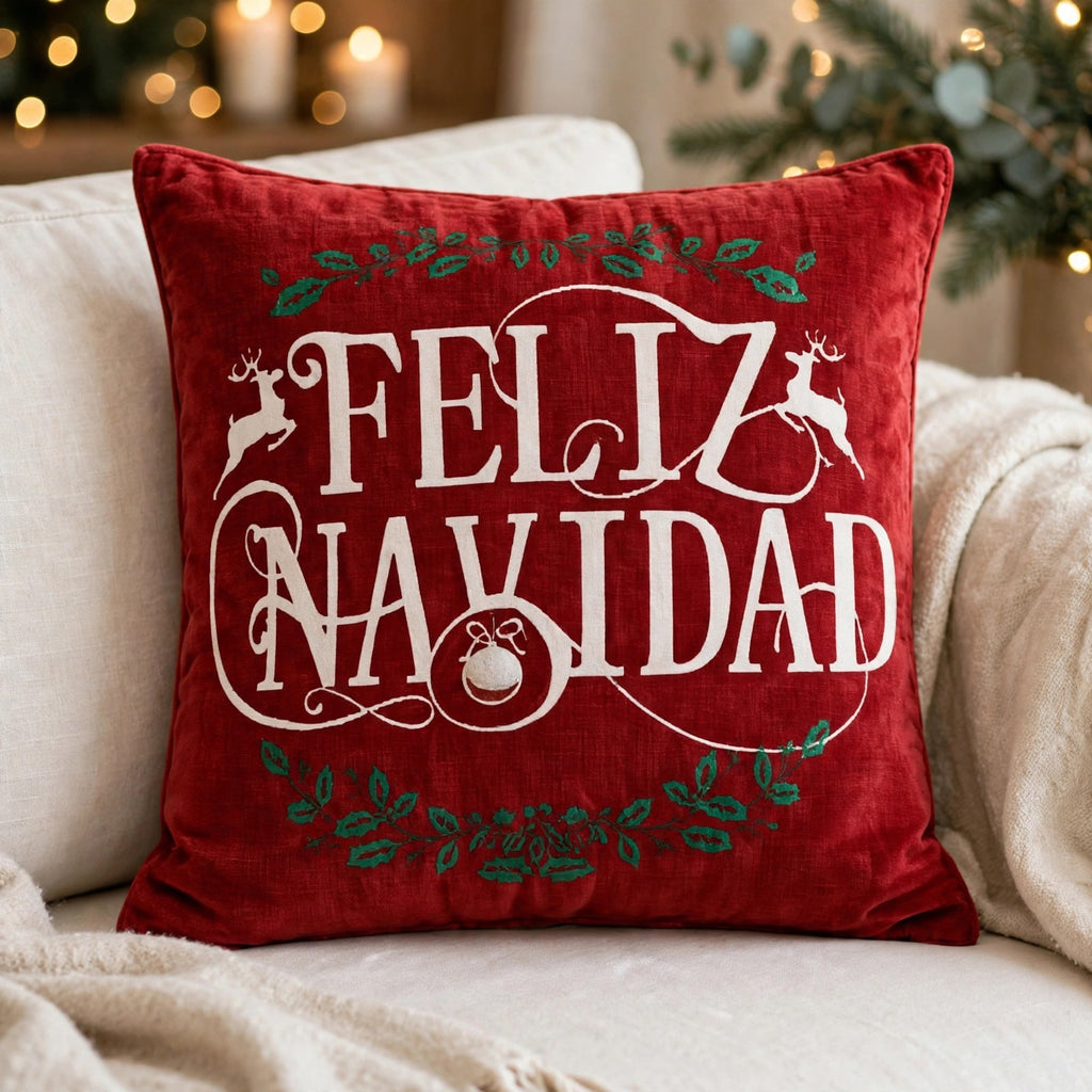 Forro Para Cojín Navideños