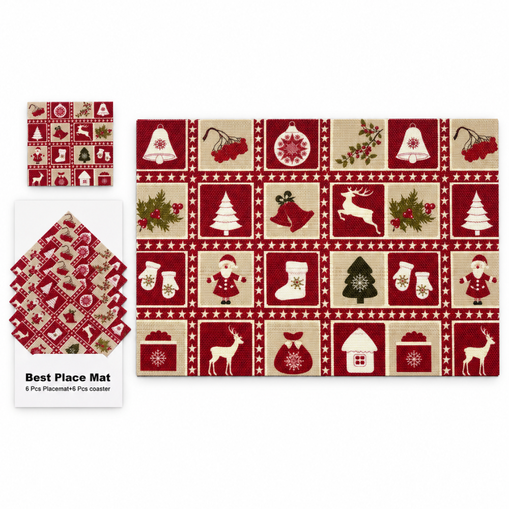 Individuales Navideños PVC
