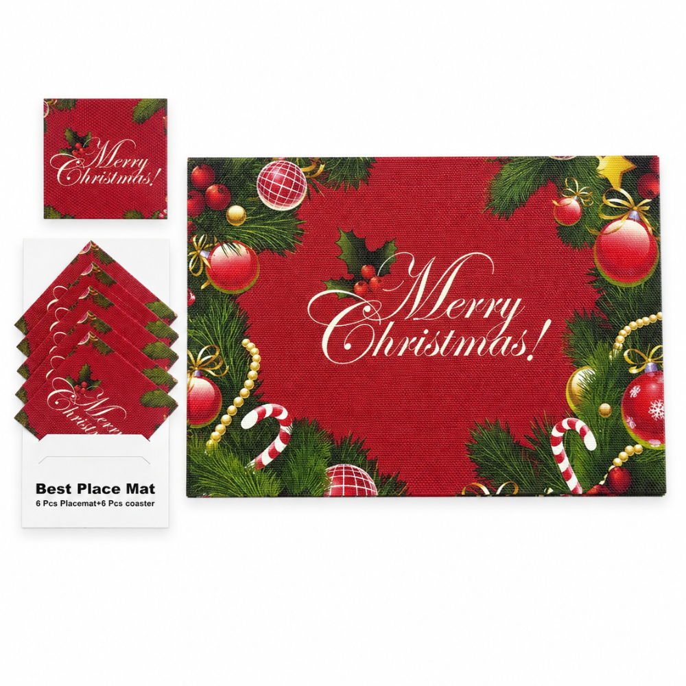 Individuales Navideños PVC