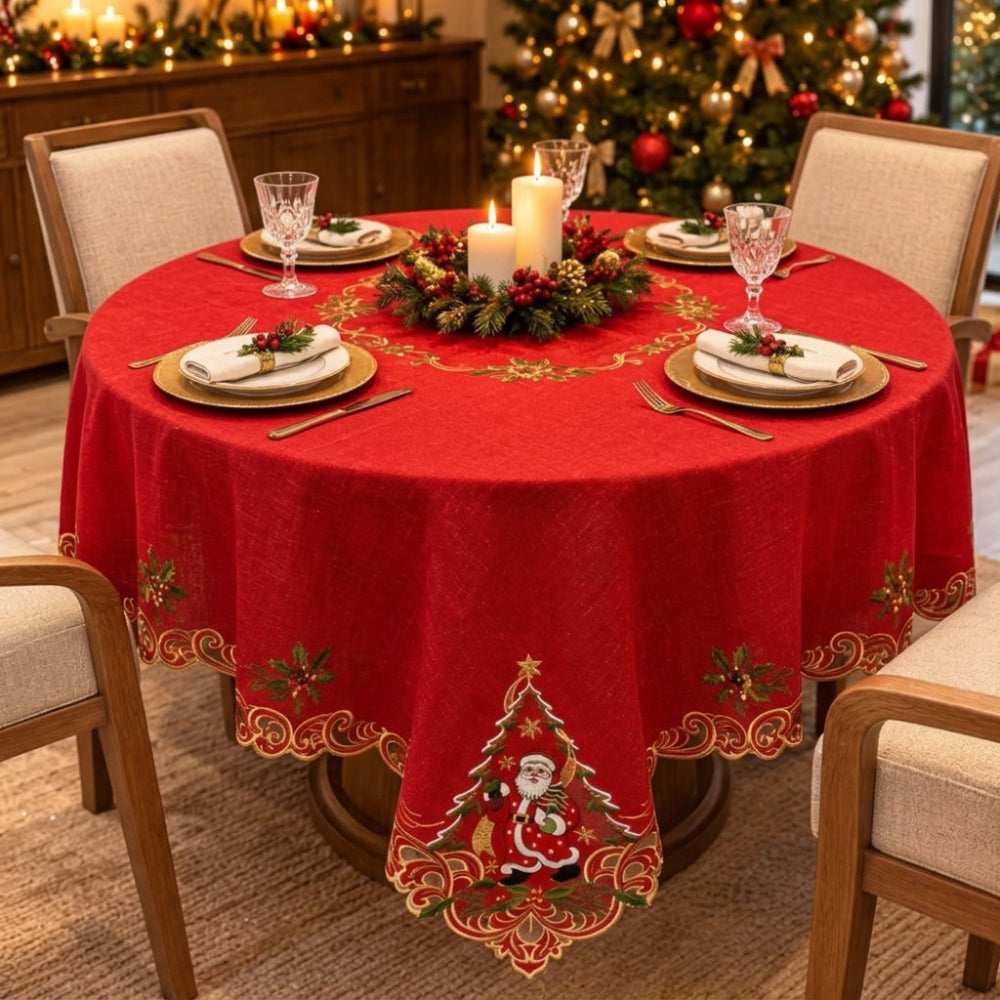 Mantel Navideño Redondo