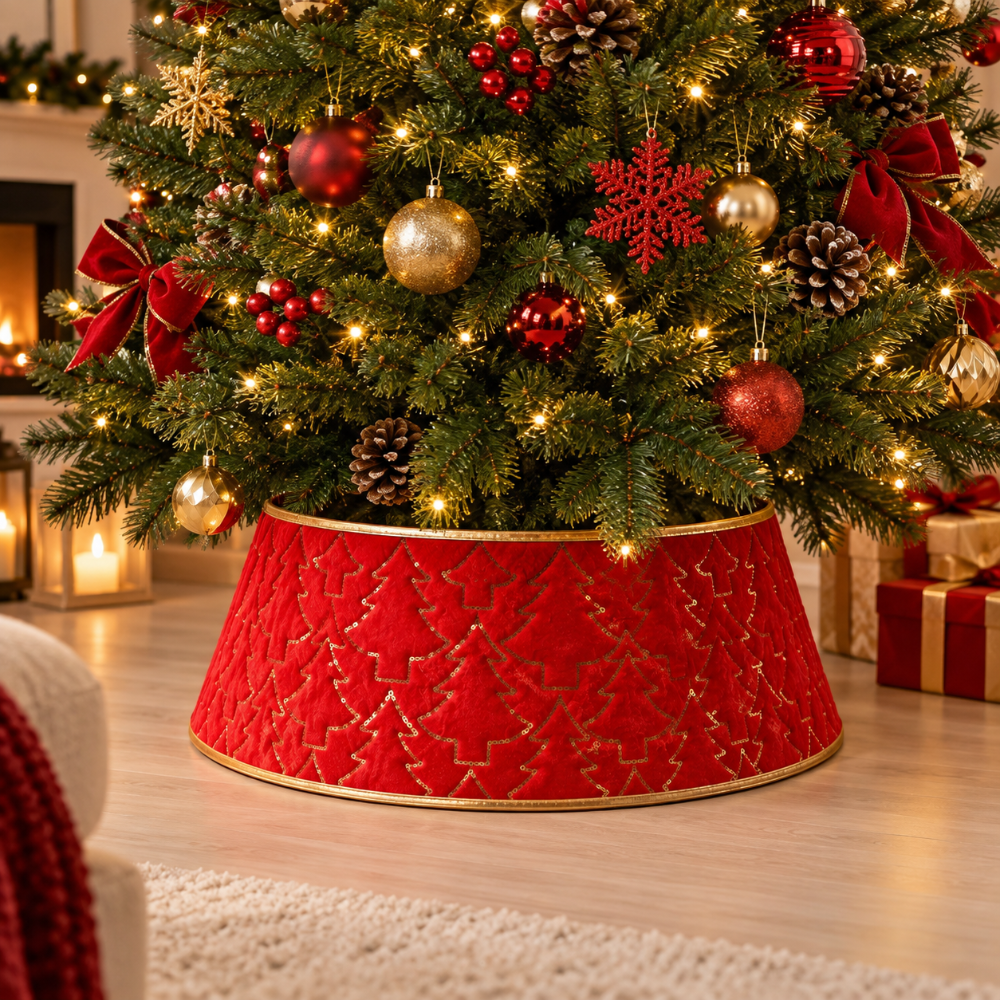 Pie de Árbol Navideño Cono