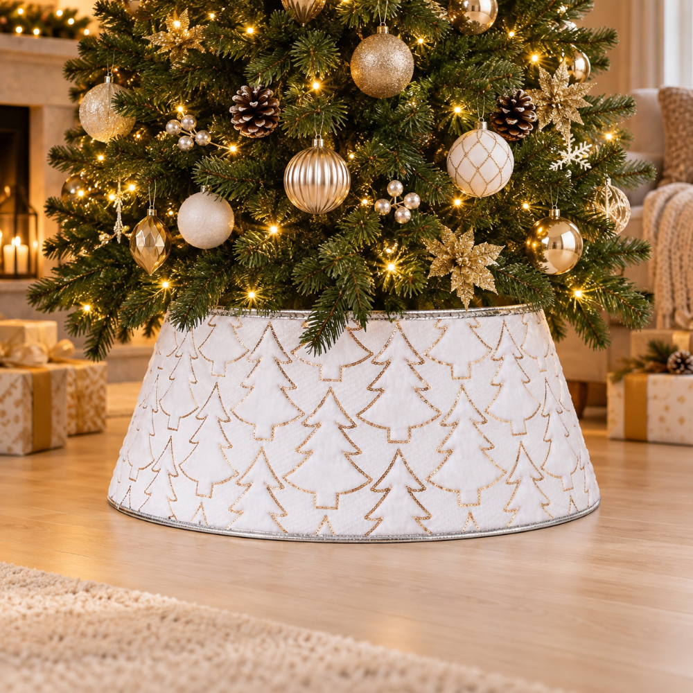 Pie de Árbol Navideño Cono