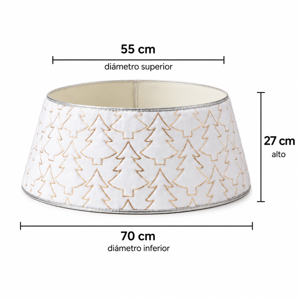 Pie de Árbol Navideño Cono