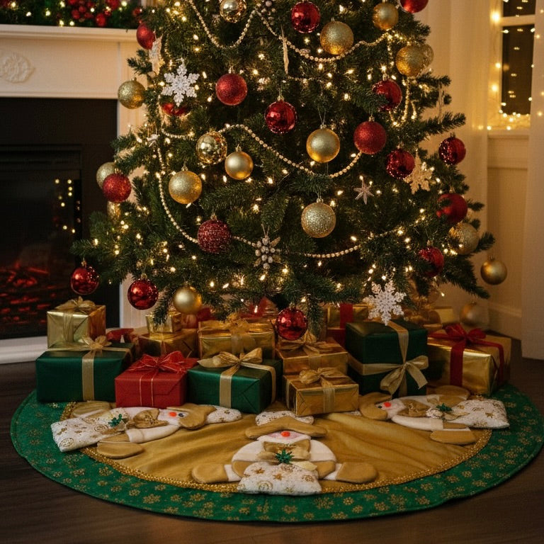 Pie de Árbol Navideño