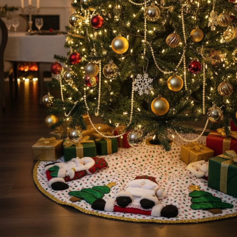 Pie de Árbol Navideño