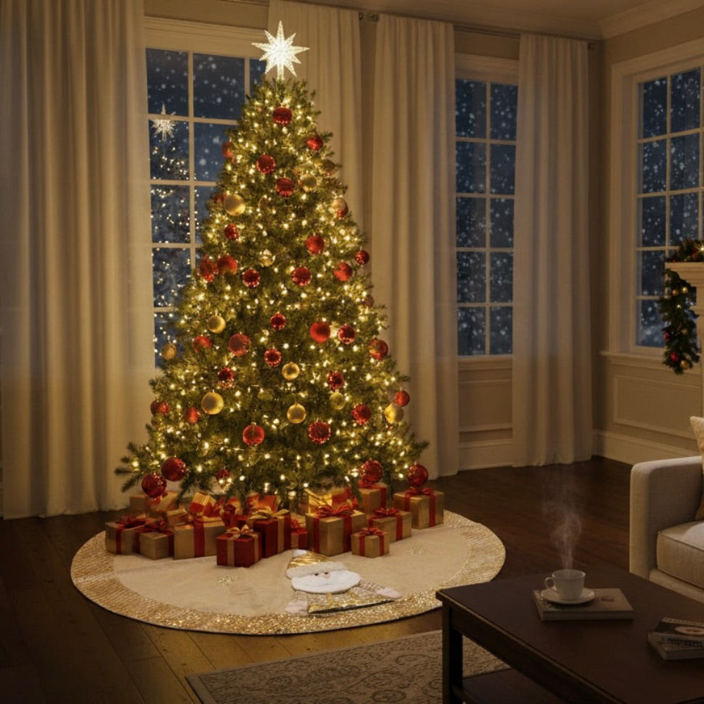 Pie de Árbol Navideño