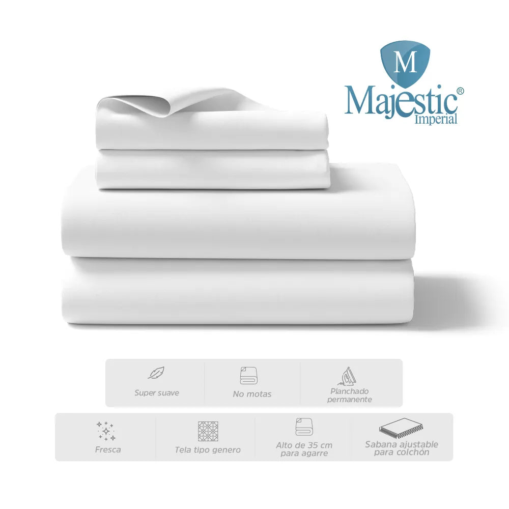 Sábana Majestic Imperial Unicolor y Estampados