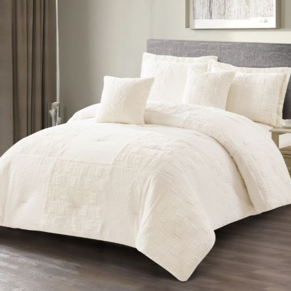 Sobrecama Cisne Blanco - Crema/Beige