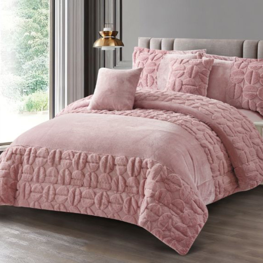 Sobrecama Cisne Blanco - Palo Rosa