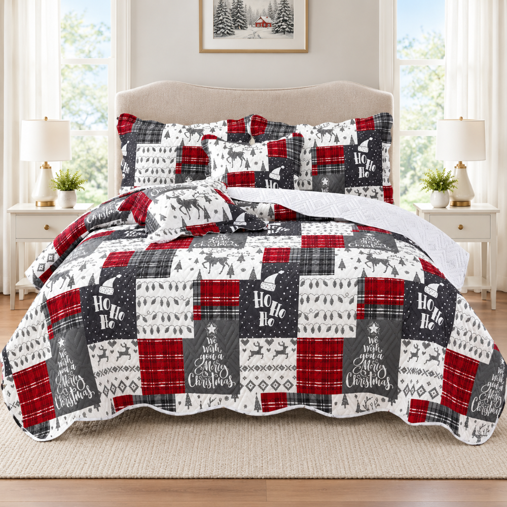 Sobrecama Navideño Royale San Marty