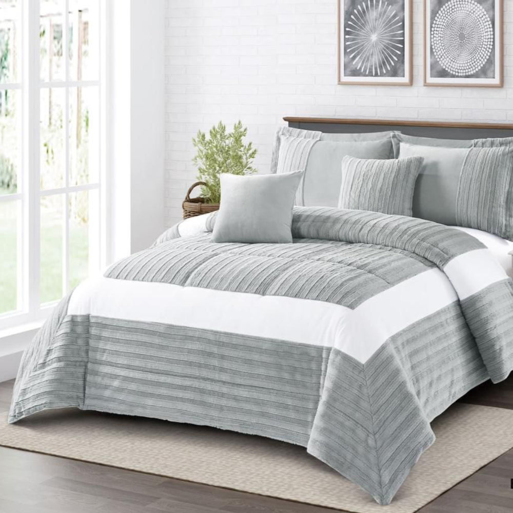 Sobrecama Cisne Blanco - Gris