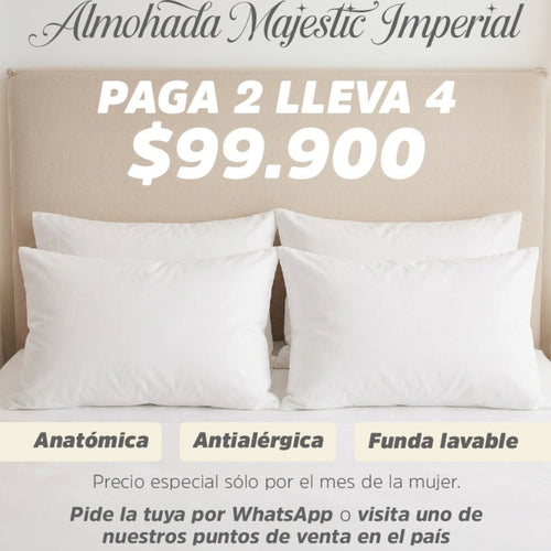 Almohada Majestic Imperial - Paga 2 lleva 4