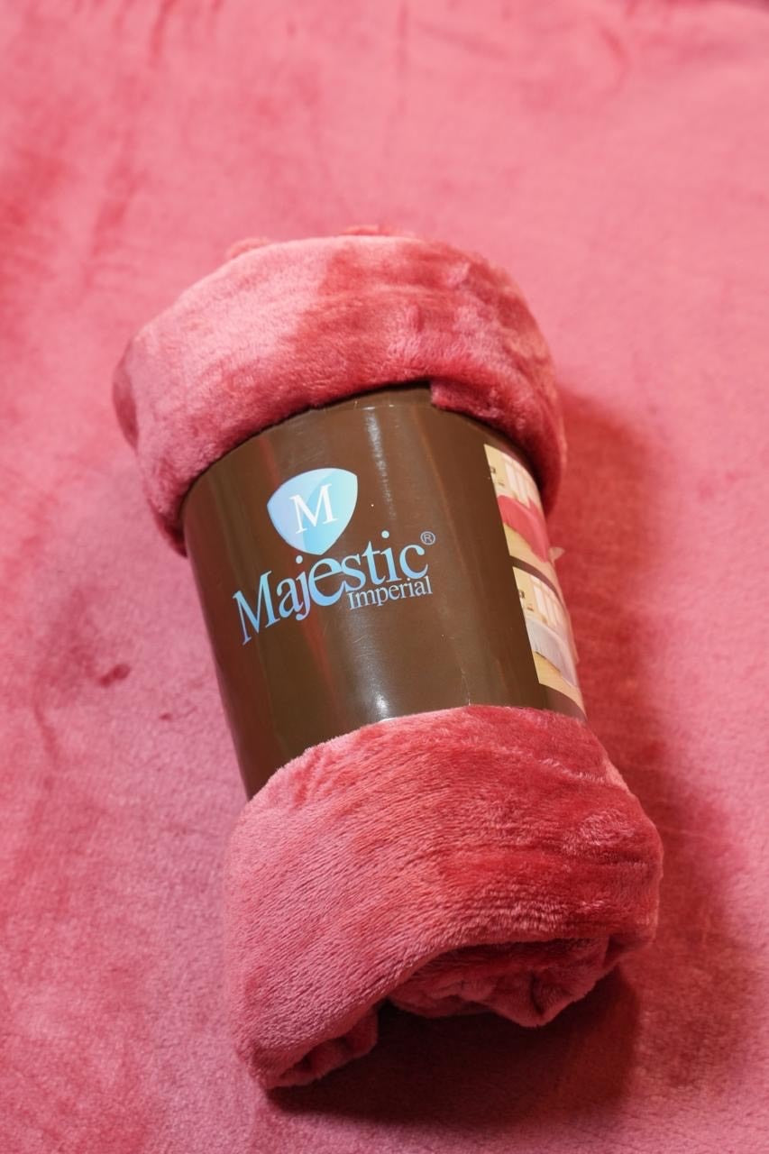 Cobijas Majestic Imperial Viajera piel de Durazno Unicolor