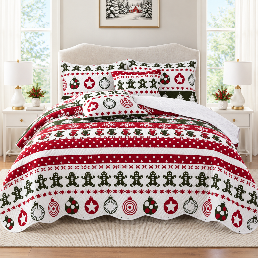 Sobrecama Navideño Royale San Marty